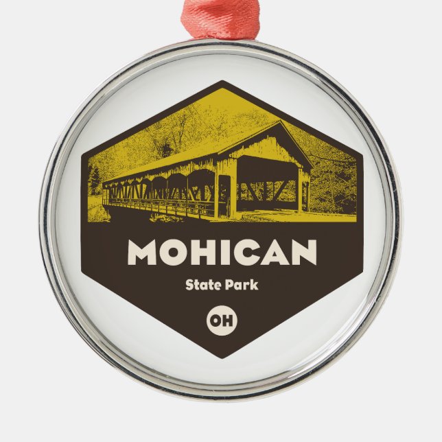 Mohican State Park Ohio Julgransprydnad Metall (Framsidan)