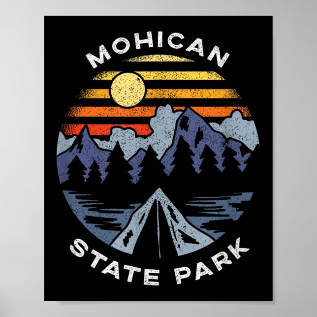 Mohican State Park Ohio Skog Camping Semester  Poster (Framsidan)
