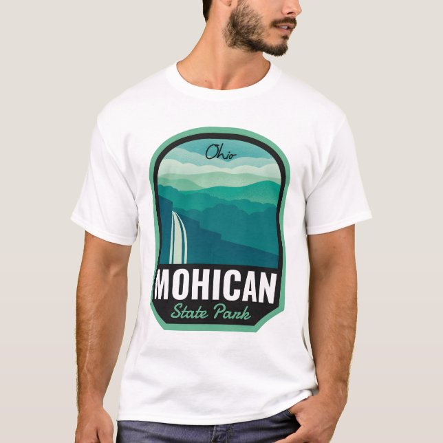 Mohican State Park Ohio Waterfall T Shirt (Framsida)