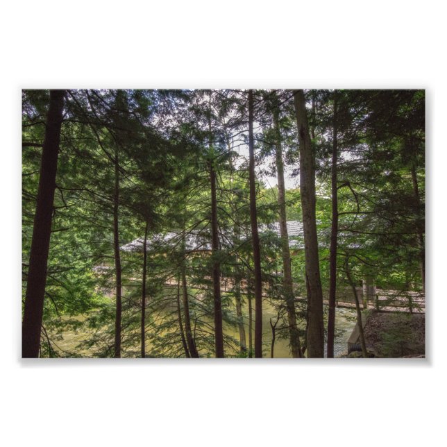 Mohican State Park's Covered Bridge, Ohio. Fototryck (Framsidan)