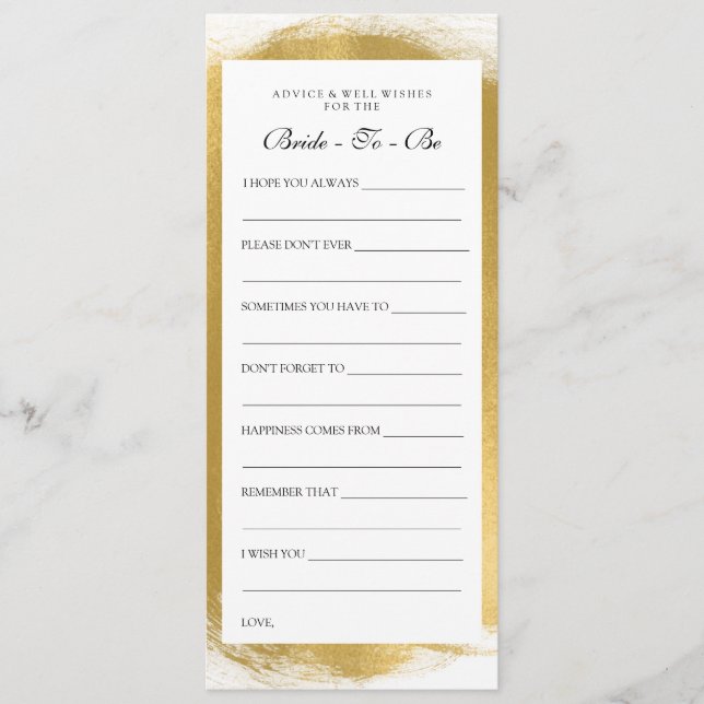 Möhippa Adapter-Guld Paint-utseende Rådkort (Framsida)