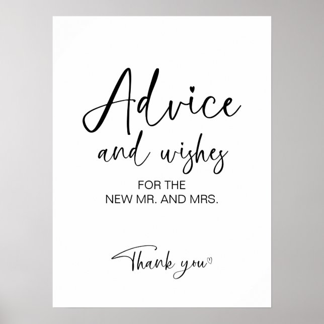 Möhippa Advice och Önskemål-tecken Poster (Framsidan)