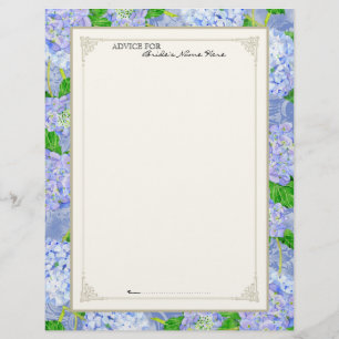 Möhippa Advice Page Blue Hydrangea Snöre Blommigt