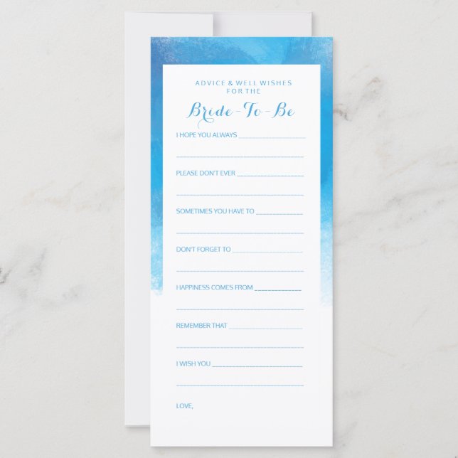 Möhippa Advice, sommarblå vattenfärg (Framsida)