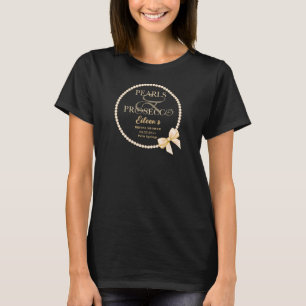 Möhippa av Ampersand White Pearls Prosecco Bow T Shirt