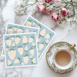 Möhippa av ANPASSNINGSBAR av vita jordgubbspennor Pappersservett