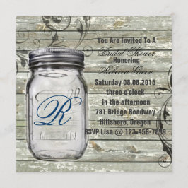 möhippa av barwood land rustic mason burk inbjudningar