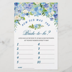 Möhippa av Blue Hydrangea Blommigt