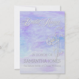 MÖHIPPA AV BLUES VATTENFÄRG INBJUDNINGAR