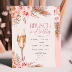 Möhippa av Brunch och Bubly Pampas Grass Inbjudningar