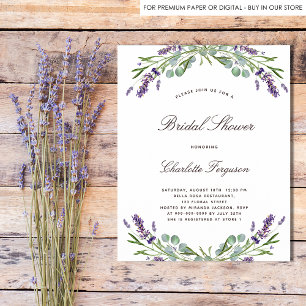 Möhippa av budget för Lavender eucalyptus Flygblad