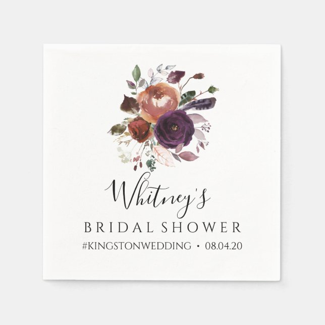 Möhippa av butterum och plommon pappersservett (Framsidan)