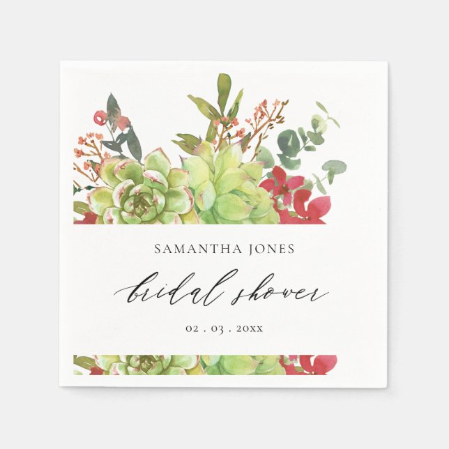 Möhippa AV CACTUS ORANGE VATTENFÄRGER Pappersservett (Framsidan)