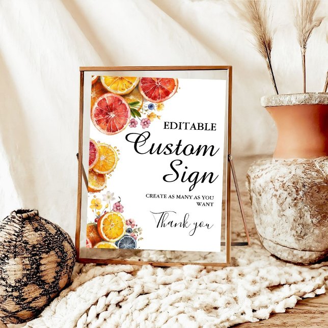 Möhippa av Citrus Anpassningsbar  för huvudkök Poster (Skapare uppladdad)