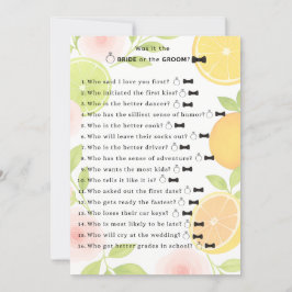 Möhippa av Citrus Blommigt Inbjudningar