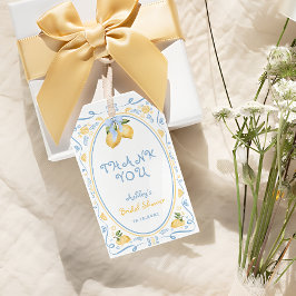 Möhippa av Citrus Blommigt Presentetikett