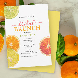 Möhippa av Citrus Möhippa Brunch Lemon Orange Inbjudningar