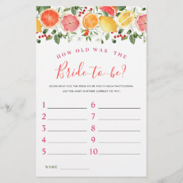 Möhippa av Citrus Slice- för Bright Blommigt