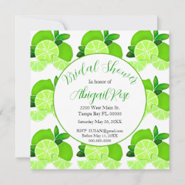 Möhippa av citrusfrukter av kute-kalk inbjudningar