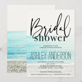 möhippa av coolans svarta typografi på strand inbjudningar