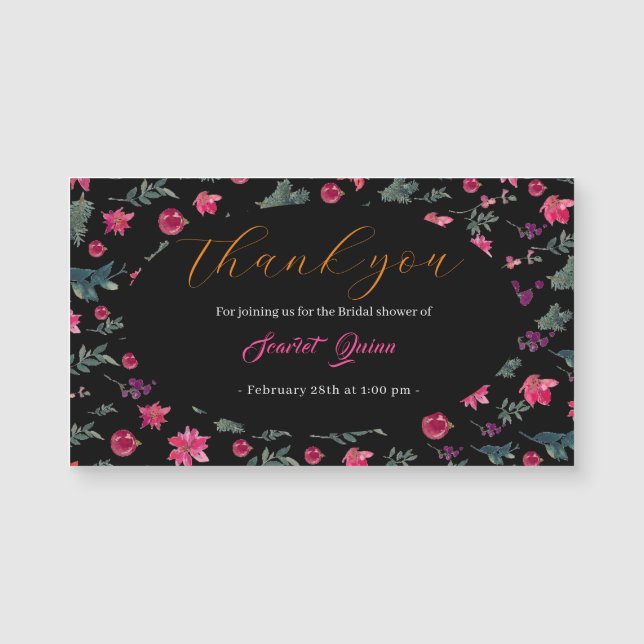 möhippa av elegant vattenfärgsdamm i rosa blommigt (Framsida)