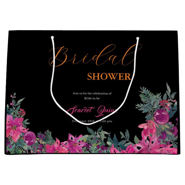 möhippa av elegant vattenfärgsdamm i rosa blommigt (Framsidan)