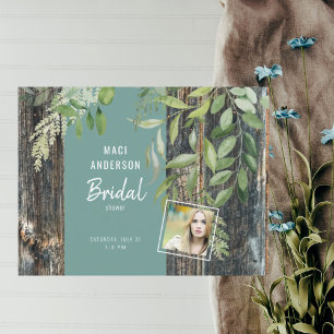 Möhippa av eukalyptus Rustic fototurkos in Vykort