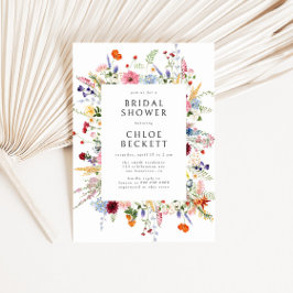 Möhippa av färgämnen för Wildblomma Inbjudningar