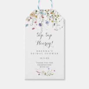 Möhippa av färglös Vild Sip Sip Hooray Presentetikett