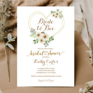 Möhippa av Geometrisk Daisy från Bride till Bee He Inbjudningar
