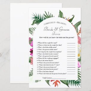 Möhippa av hawaiian bride & groom trivia