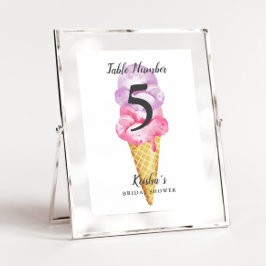 Möhippa av isgrädda bordsnummer