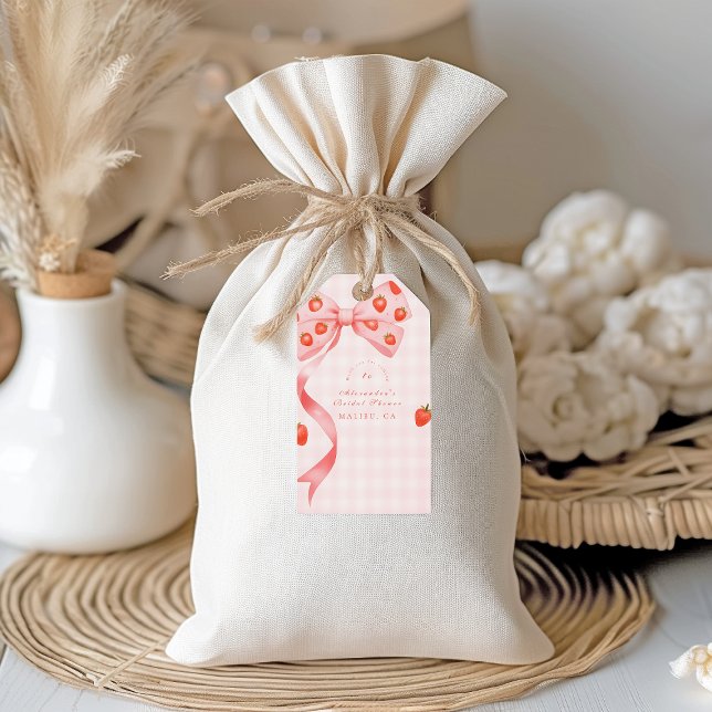 Möhippa av jordgubbsodling presentetikett (Skapare uppladdad)