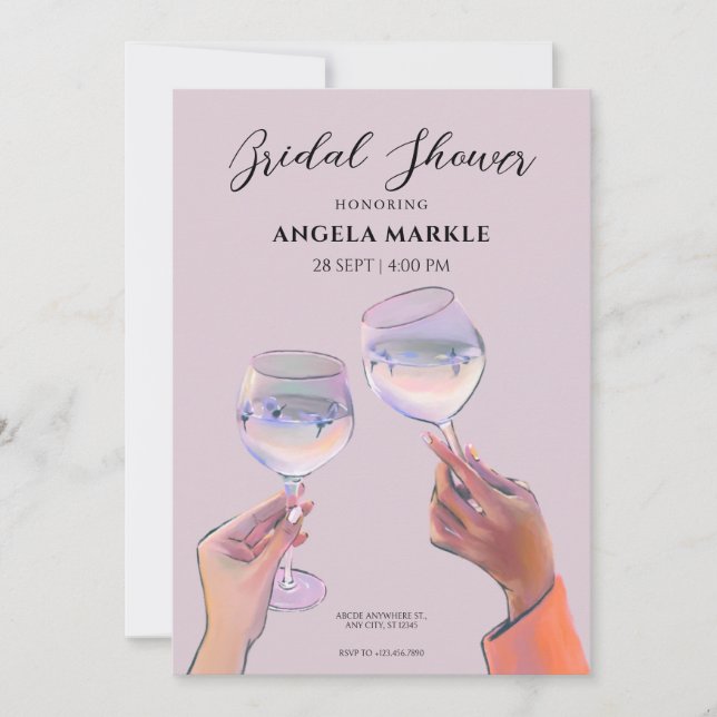 Möhippa av kastanjor inbjudningar (Framsida)