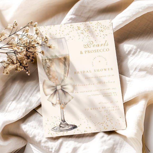 Möhippa av kummel och prosecco inbjudningar (Skapare uppladdad)