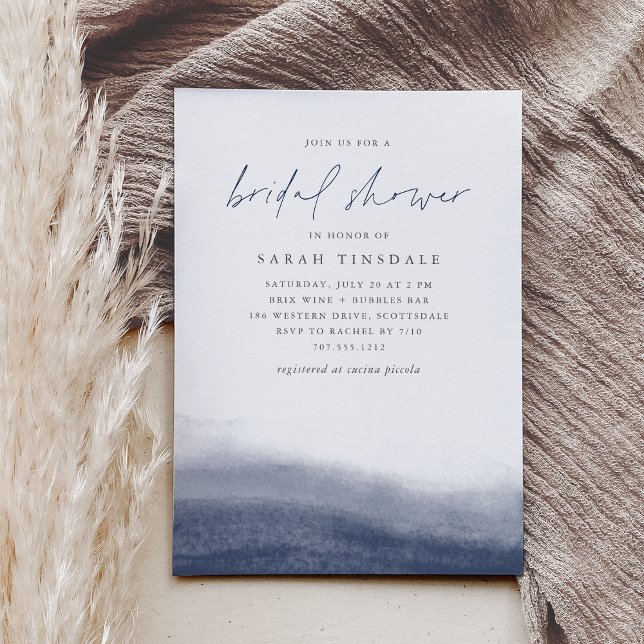 Möhippa av kustvattenfärg för floder inbjudningar (Skapare uppladdad)