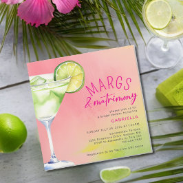 Möhippa av Margs och Matrimony Rosa Grönt Inbjudningar