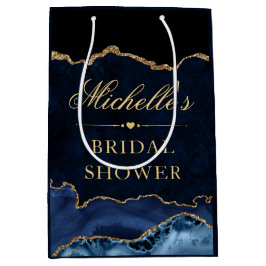 Möhippa av marmor från Blå och Guld Glitter