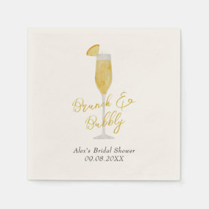 Möhippa av Mimosa Brunch Cocktail Glass Pappersservett