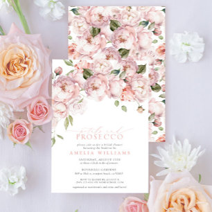 Möhippa av Petals & Proseccos Rosa Blommigt Inbjudningar