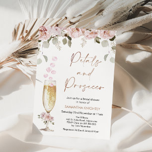 Möhippa av Peters och Proseccos Blommigt och glas Inbjudningar
