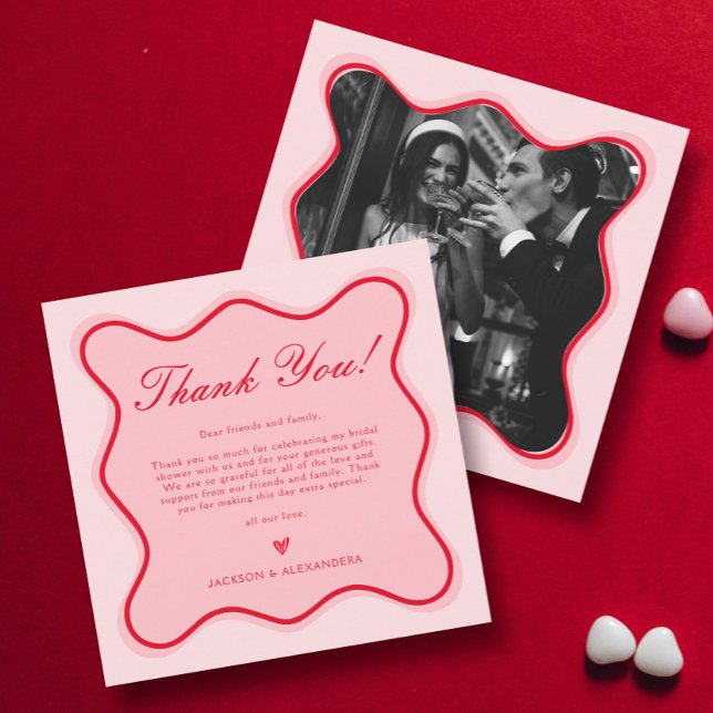 Möhippa av röd och Rosa Valentines Tack Kort (Skapare uppladdad)