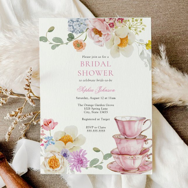 Möhippa av Rosa av Tea Wildblomma Inbjudningar (Skapare uppladdad)