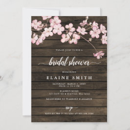 Möhippa av Rosa Sakura Cherry Blommar  Inbjudningar