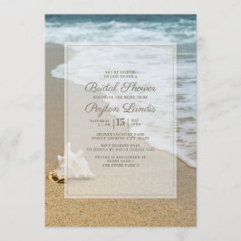 Möhippa av snyggt Ocean Beach Seashell  Inbjudningar