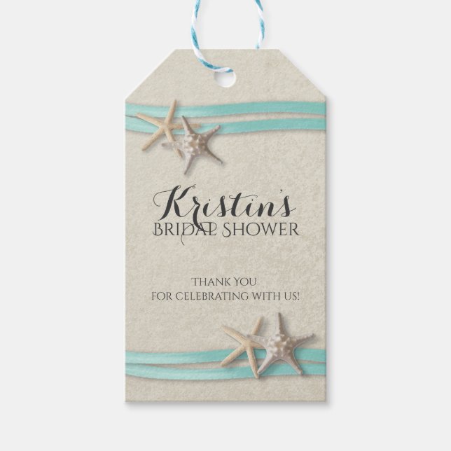 Möhippa av Starfish och Ribbon Beach Presentetikett (Framsidan)