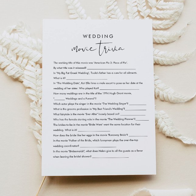 MÖHIPPA av STELLA Movie Trivia-spel Inbjudningar (Skapare uppladdad)