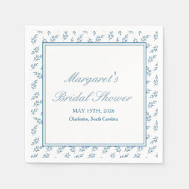 Möhippa av tidslös blå Garden Elegant Classic Pappersservett