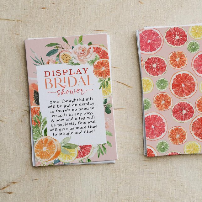 Möhippa av Tropical Citrus Visning Card Tilläggskort (Skapare uppladdad)