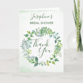 Möhippa av vattenfärg för Grey Foliage Tack Kort